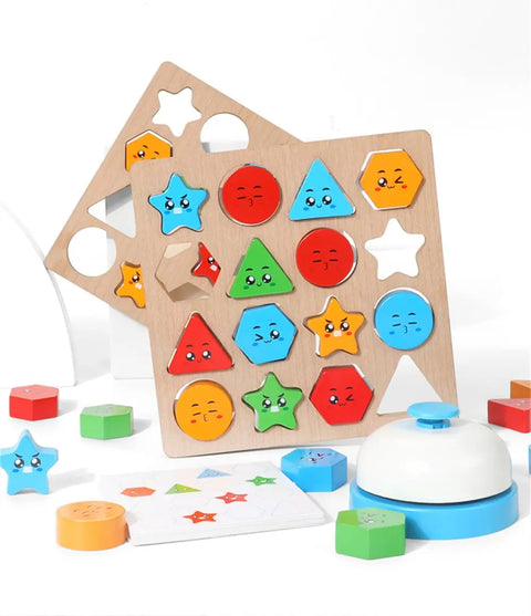😍 ¡Novedoso juego de figuras geométricas, Favorito para niños y grupos sociales!